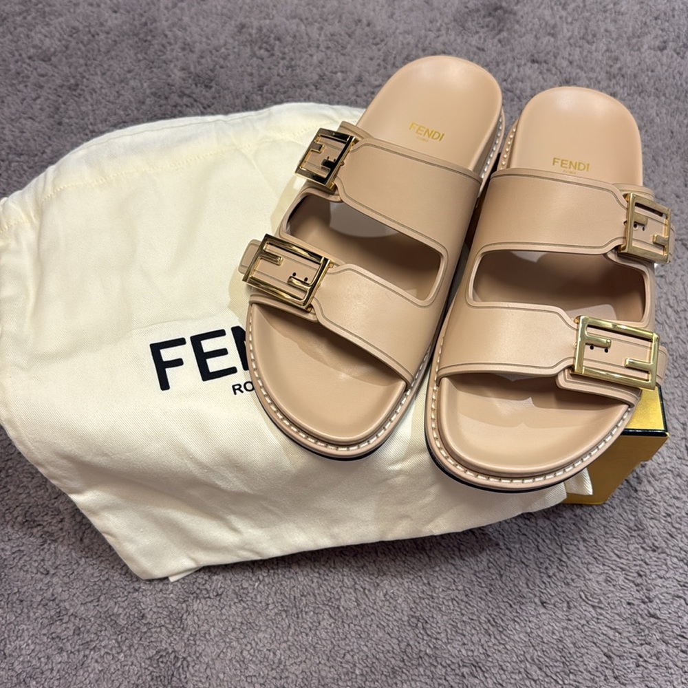 Fendi F Buckle Sandals - Picture 5 of 9